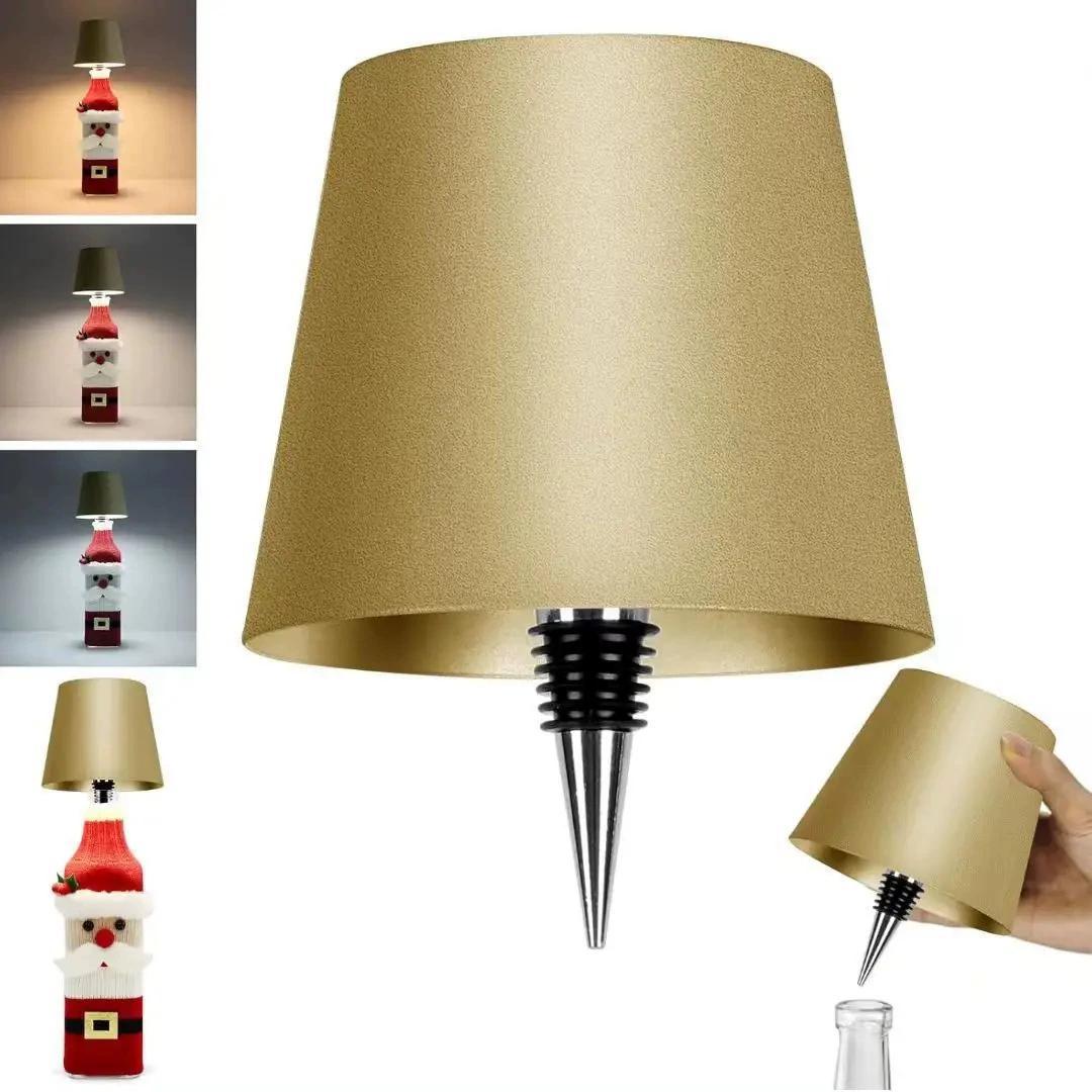 

Wireless Bottle Lamp 3-Color Touch Control with Stepless Dimming, Perfect Fit for Wine Bottles, Replaces Traditional Wine Corks світло-коричневого кольору