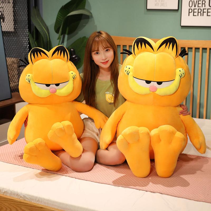 Large Plush Cat Doll Realistic Tiger Striped Lazy Ugly Cute Stuffed Animal Pillow Soft Toy Gift For Kids And Adults