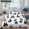 Panda King Full Bedidng Set Kids Romantic Bedding Set Cartoon Animal Duvet Cover Bicycle Balloon Dragonfly Polyester Quilt Cover