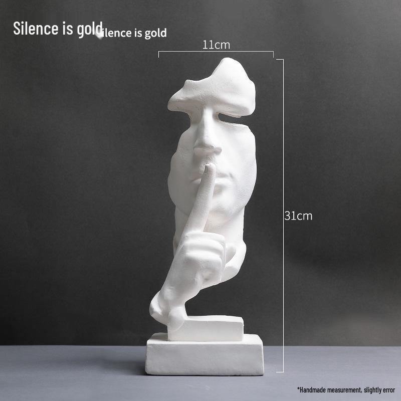 David Head Bust: Plaster Sculpture for Art Students & Teaching Aids