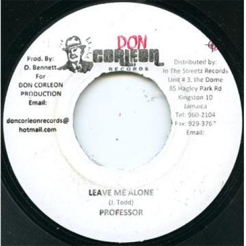 

7inch Record PROFESSOR - Leave Me Alone Don Corleon 2010 Jamaica Reggae, Ska & Dub