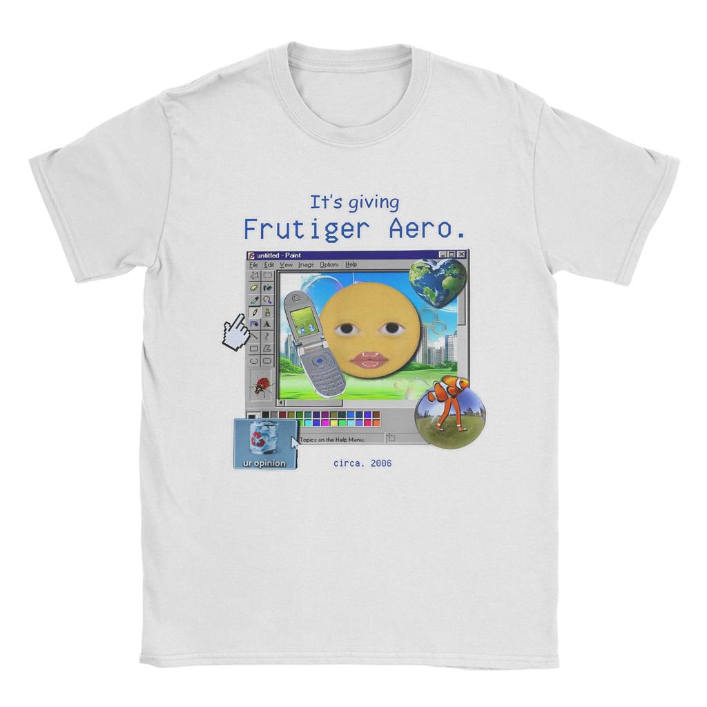 Unisex Unisexs Frutiger Aero T Shirts Tech The Future That Was Promised 100 Cotton Humorous Short Sleeve Tees Plus Size Tshirts