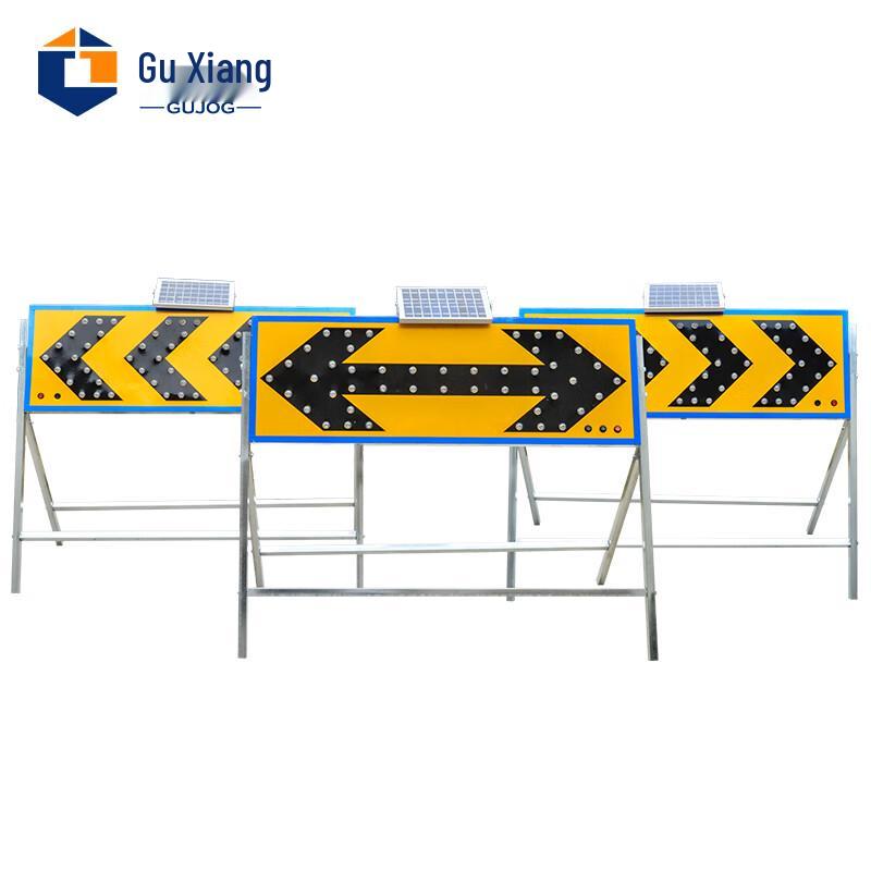 Solar Powered LED Arrow Traffic Guide Sign