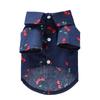 Pet Dog Shirt Casual Fruit Print Button Front Top Medium Large Breeds