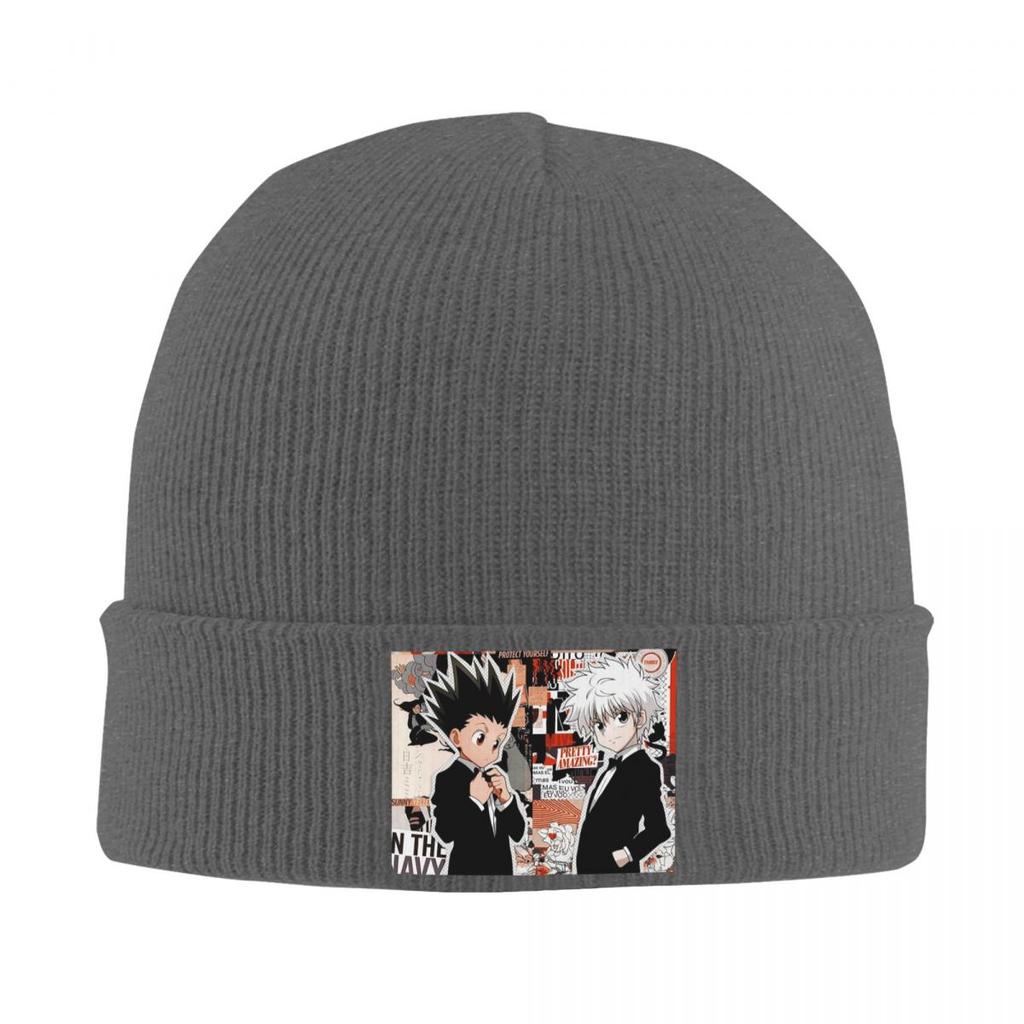 Anime HXH Hunter X Hunter Warm Knitted Cap Hip Hop Bonnet Hat Autumn Winter Outdoor Beanies Hats for Unisex Adult