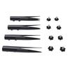 4Pcs Ground Replacement Stake Adjustable Outdoor Torch Stake for 1 2 In to 1 1 4 In Diameter Flagpole Solar Light Garden