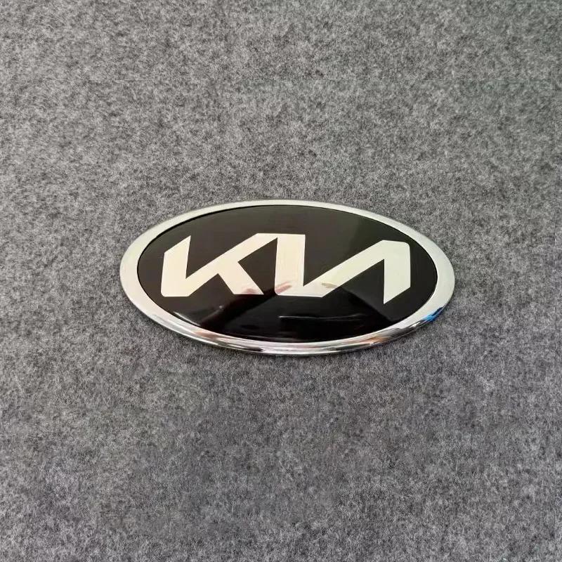 2026 Hot Car Sticker Car Front Gril Front Rear Trunk Emblem Covers Badge Sticker For KIA EV6 Sorento Niro Stinger Ceed Carnival 