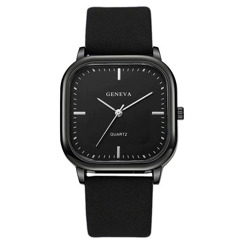 Minimalist Square Dial Men Watch Casual Fashion Leather Strap Quartz Wristwatch Man Clock Reloj Hombre Montre Homme