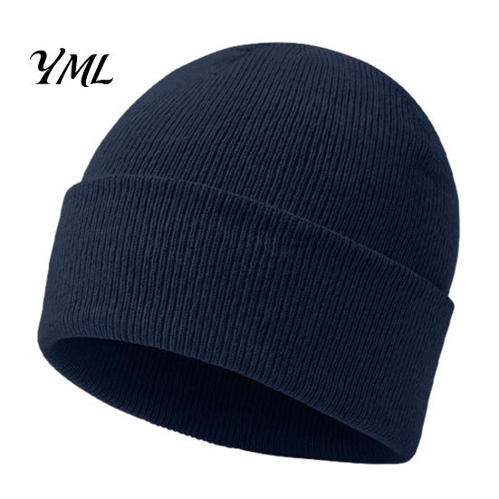 Adult Unisex Cap Knitted Winter Hat, Thick Thermal Skull Cap, Cozy Windproof Soft Polyester Hat Warm Knit for Men Women Outdoor Hiking Jogging