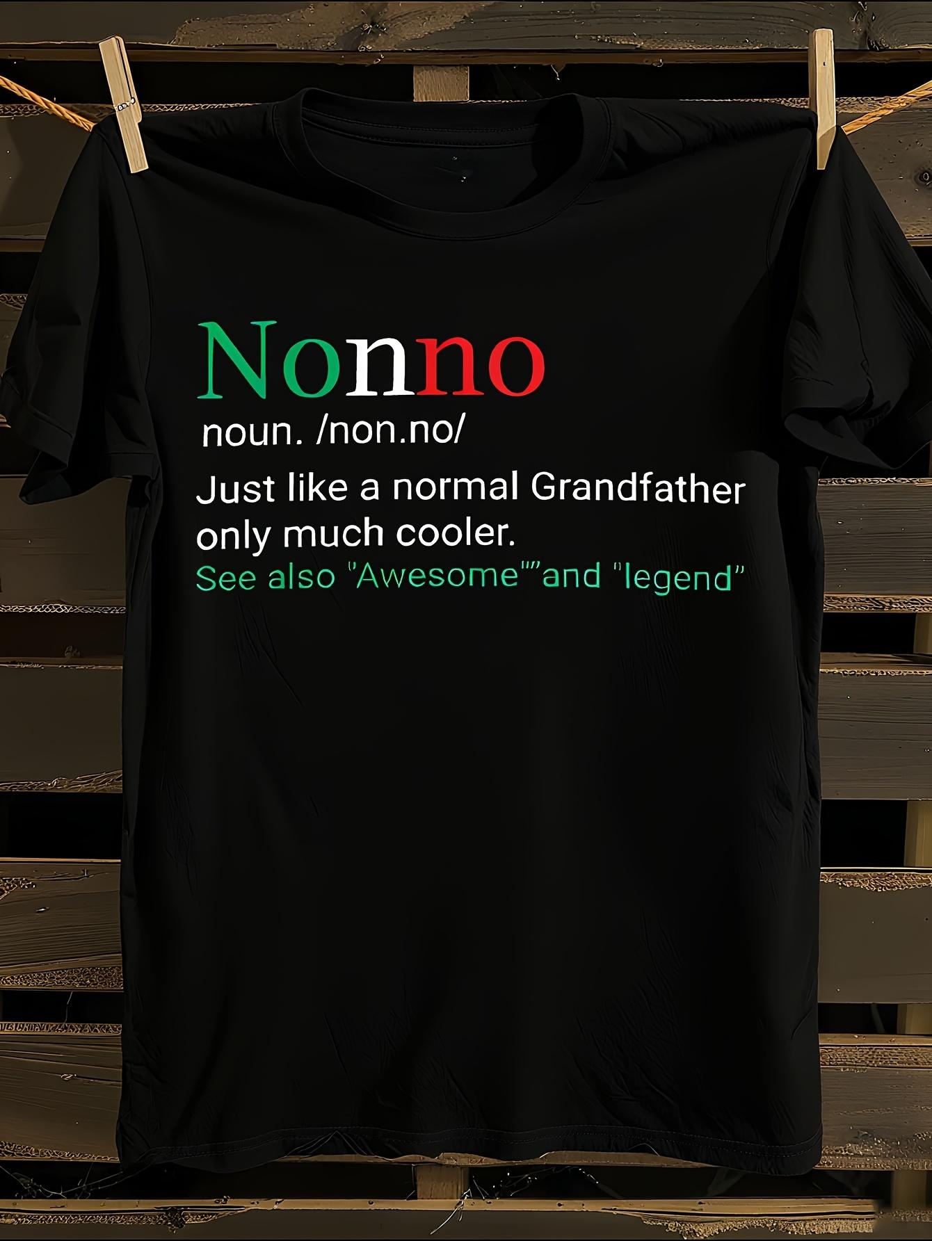 Funny Italian Nonno Grandfather T-shirt S
