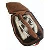 Leather Shoe Bag for Men, Handmade Leather Boot Bag, Custom Golf Shoe Bag, Crafted Leather Shoe Bag, Leather Shoe Travel Bag