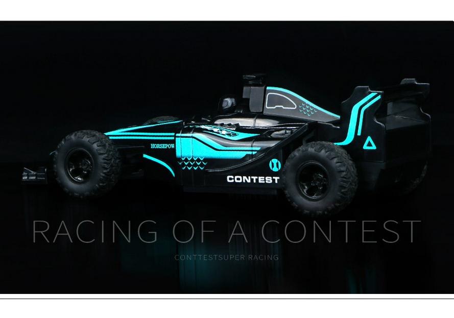 F1 High-Speed Drift Remote Control Car for Kids with Lights & Spray - Four-Wheel Drive