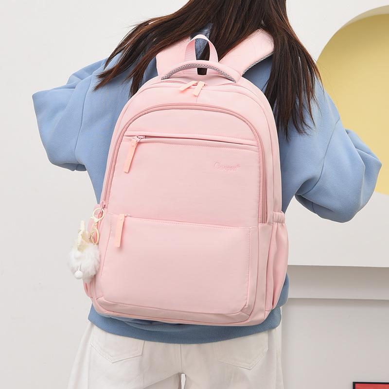 Schoolbag New Large Capacity Backpack College Student School Bag Women's Travel Lightweight Backpacking Travel Commuter Laptop Bag
