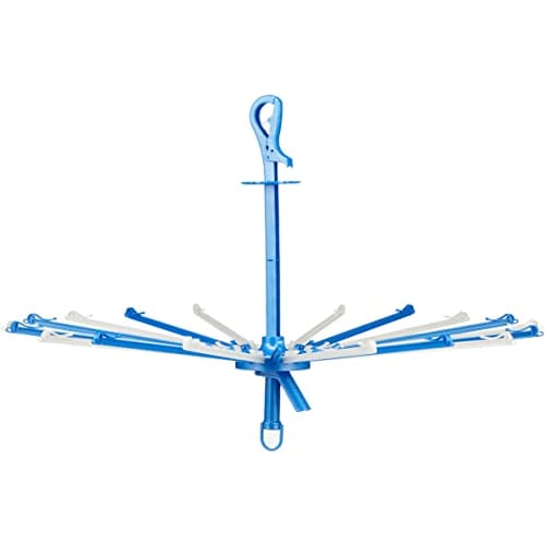 Towa Sangyo Neosul Super Catch Laundry Hanger, Holds 20 Parasols, White/Blue, Approx. 84.5 X H52cm