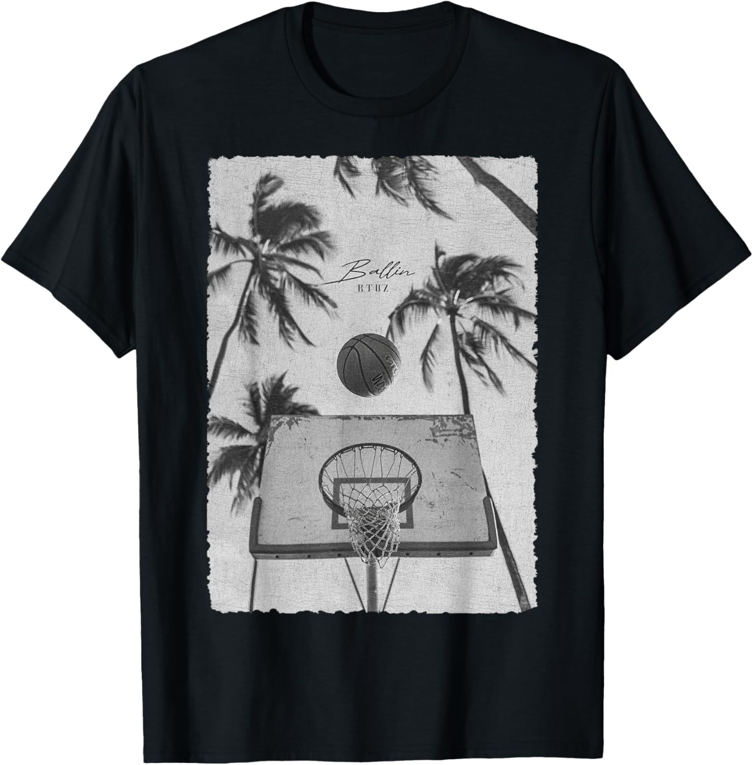 Retro Hip Hop Y2K Vintage Edgy Urban Streetwear Basketball T-Shirt S разноцветный