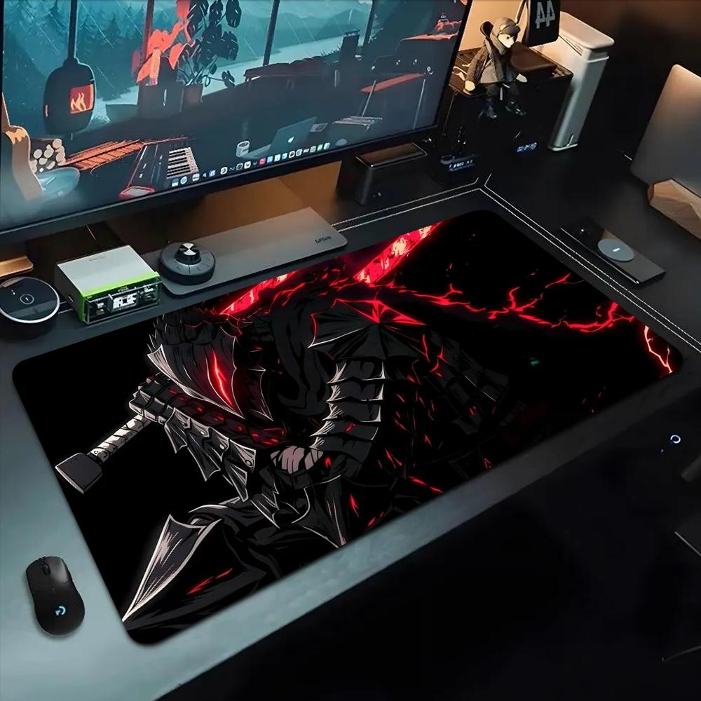 Berserk Mauspad 500X1000 mm Großes Gaming-Mauspad Gamer XL Gummi Otaku Tastaturpad Laptop Schreibtischmatte
