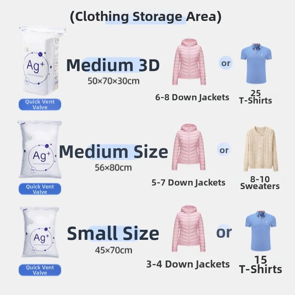 PA+PE Material Compression Bags No Pump Quilt Organizer Bag New Vacuum Storage Bags Home Use