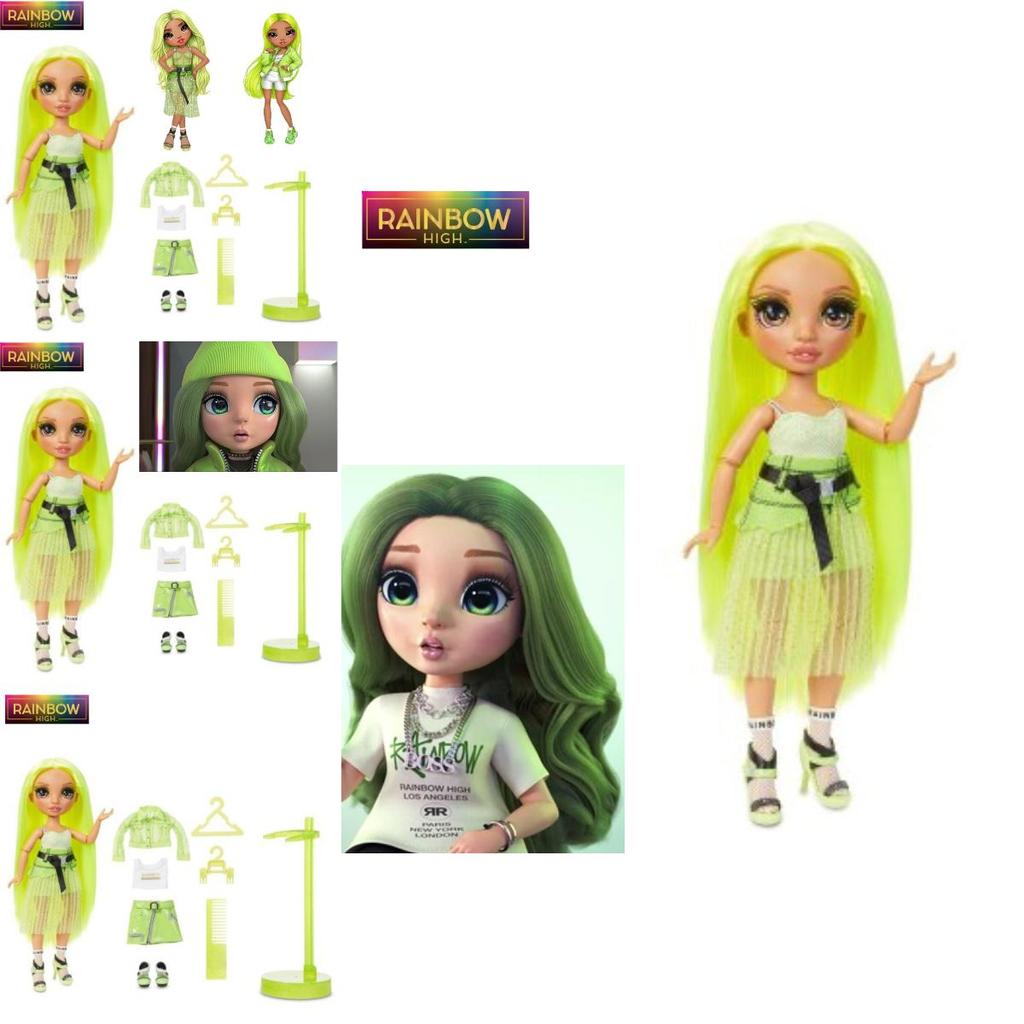 Rainbow High Fashion Doll Set For Girls Princess Dress-up Toy With Interchangeable Outfits Realistic Doll