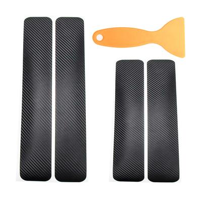 4PCS Car Door Sill Carbon Sticker For Ford Focus 2 3 1 Fiesta Mondeo MK4 MK5 Transit Fusion Ranger Mustang Explorer