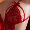 Transparent Erotic Crotchless One Pieces Sexual Lingerie Woman Porn Bodysuit Clothing Exotic Babydoll Deep V Pajamas Costumes