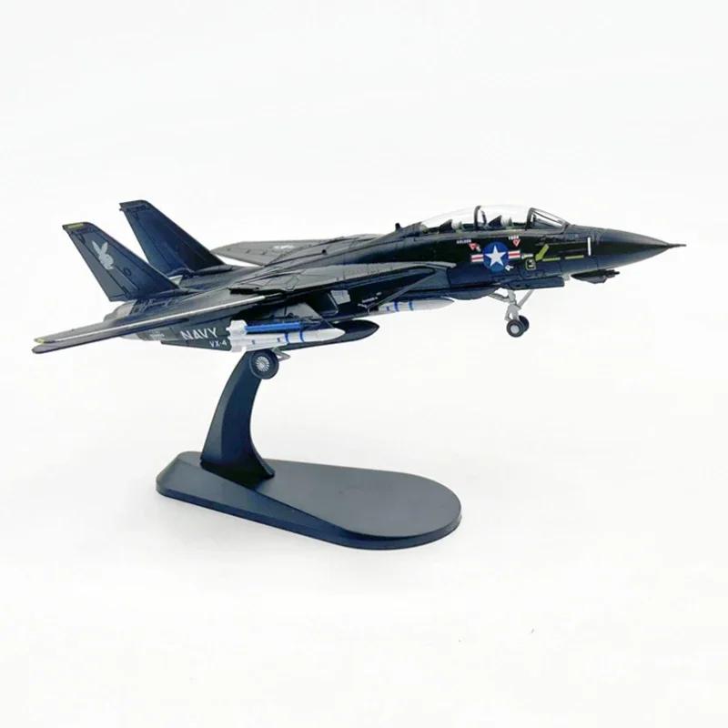 Model odlewany w skali 1/100 Sił Powietrznych USA F-14A F14A F14 VX-4 Samolot ze zmiennymi skrzydłami Model ze stopu Kolekcja Zabawka Prezent