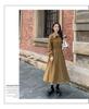 Women's Spring 2024 Long Sleeve Shirt Dress with Fashionable Vest - Two-Piece Set