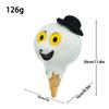 Art the Clown Plush Keychain 11.8 Inch Stuffed Doll Terrifier Horror Movie Character Black Hat Sunflower Glasses Bag Charm Gift