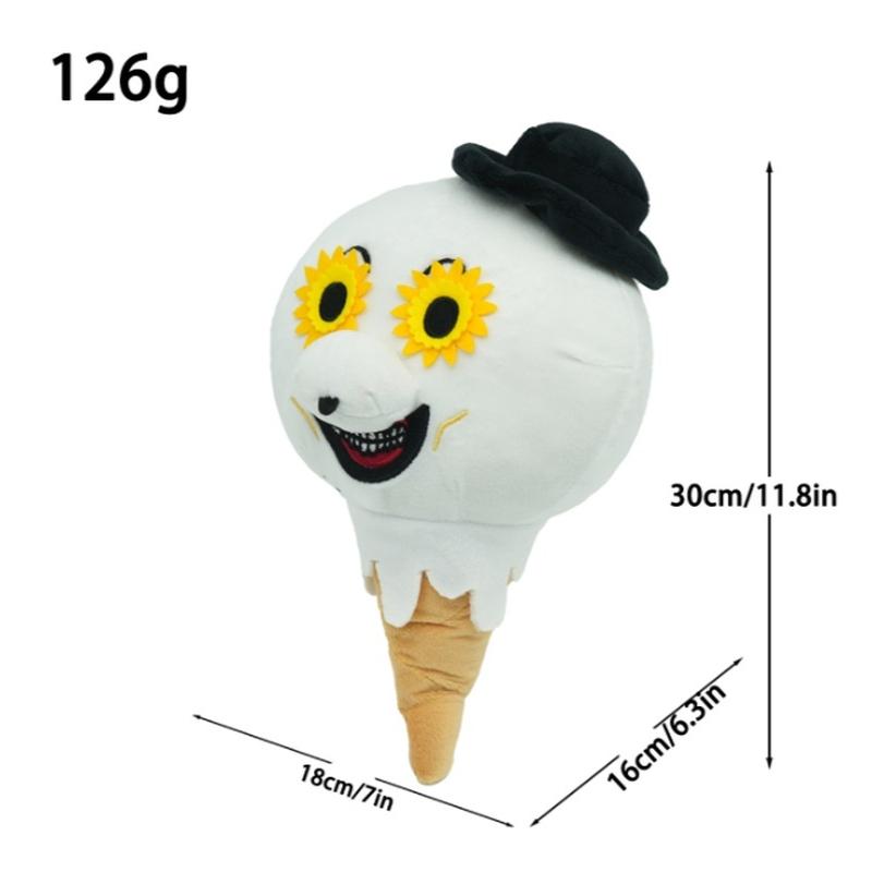 Art the Clown Plush Keychain 11.8 Inch Stuffed Doll Terrifier Horror Movie Character Black Hat Sunflower Glasses Bag Charm Gift