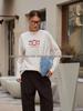 Autumn Retro American Style 100% Cotton Slimming Long-Sleeve Print T-shirt