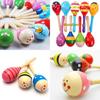 Wooden Shaker Rattle Musical Instrument For Baby Sensory Development And Playtime