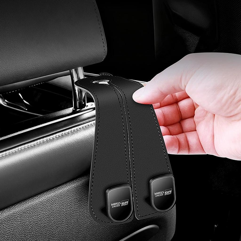 Yaris Stoffen GR Sportauto Hoofdsteun Haak, Auto Zee Haak, Compatibel met Yaris Stoffen