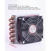 Refrigerator Condenser 7mm Copper Tube Aluminum Fin Small Radiator Air-cooled Water-cooled General Cooling 1PC