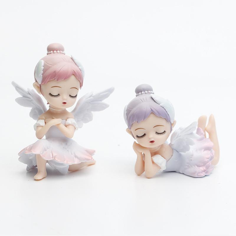 Charming Blind Box Pvc Ballet Angel Model For Desk Or Cake Decoration