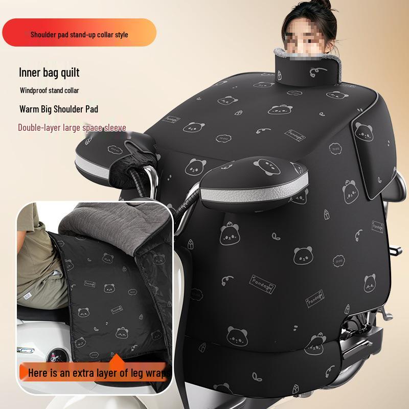 2025 Winter Extra Thick Waterproof Fleece Lined Electric Motorcycle Windshield Cover