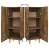 Sideboard Smoked Oak 34.5 x 34 x 90 cm Wood Based Panel