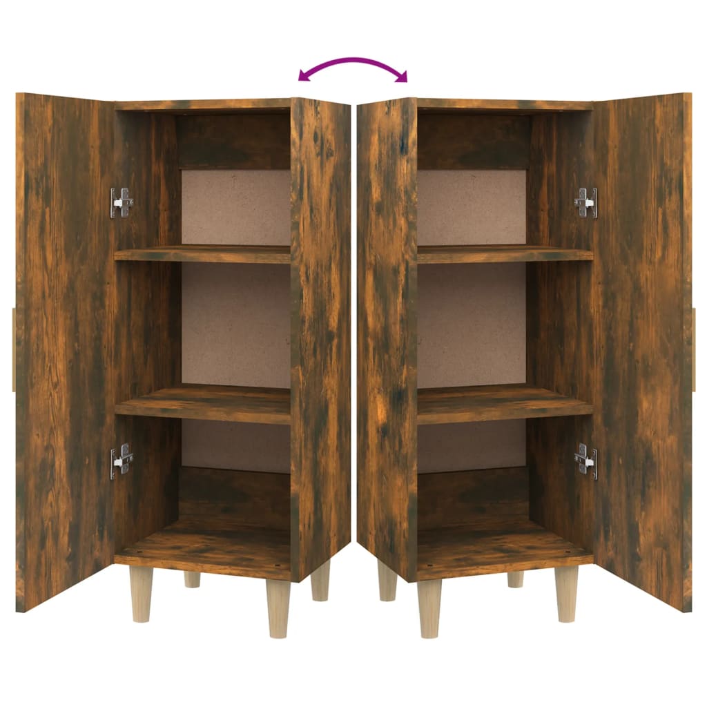 Sideboard Smoked Oak 34.5 x 34 x 90 cm Wood Based Panel