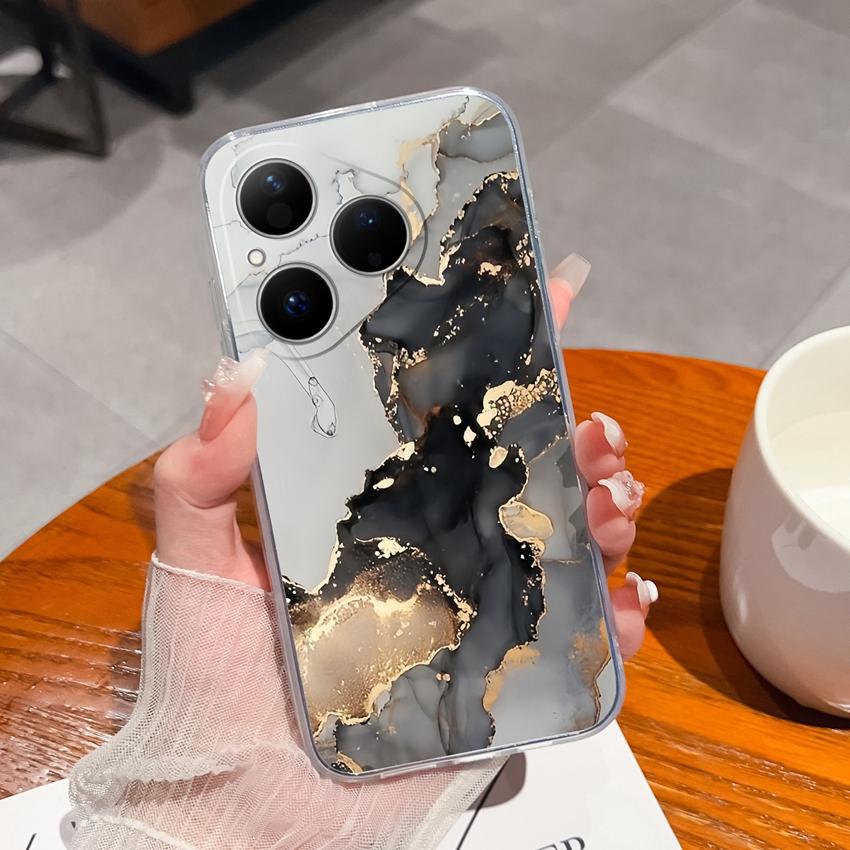 Para Huawei Pura 80 Ultra Honor 400 Magic5 Pro Capa de Telefone Padrão Astronauta Fofo TPU Transparente À Prova de Choque Protetora Capa Traseira Macia Para Huawei Capa