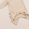 2025 Autumn Korean Baby Solid Color Long Sleeve Bodysuit Romper with Newborn Diaper Cover
