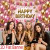 1Pcs Pink Golden Birthday Glitter Letters Balloons Decoration Background Birthday Backdrop Decorations For Photo Studio Booth Party