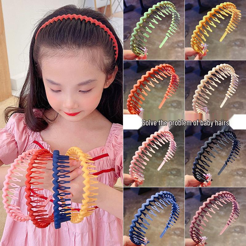 

Girls Non-Slip Teeth Headband for Broken Hair - Princess Hair Accessories