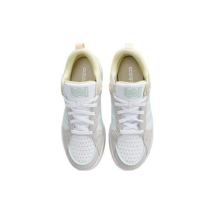 Adidas Neo 100Db Lifestyle Slip Resistant Durable Lightweight Low Top Skate Shoes Women Sneakers White Yellow IF5590