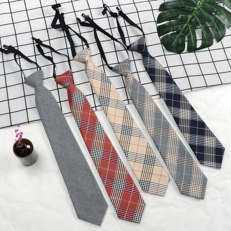 

Plaid Tie for Men & Women: College-Style, Harajuku-Inspired, JK Uniform
