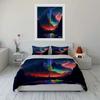 "Mountain Scenery Art Set" Multiple sizes kid's and adults' bedroom Exquisite 3PC bedding set, gift