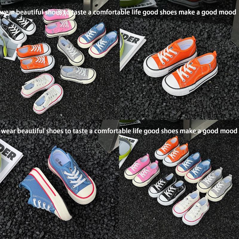 Children's Canvas Shoes Summer New Small, Medium and Large Boys and Girls Students Mango Head Board Shoes Sports and Leisure Shoes Tide