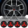 4pcs 56mm Car Tyre Wheel Center Hub Cap Badge Stickers For Outlander Lancer 10 9 ASX RALLIART Eclipse L200 Pajero