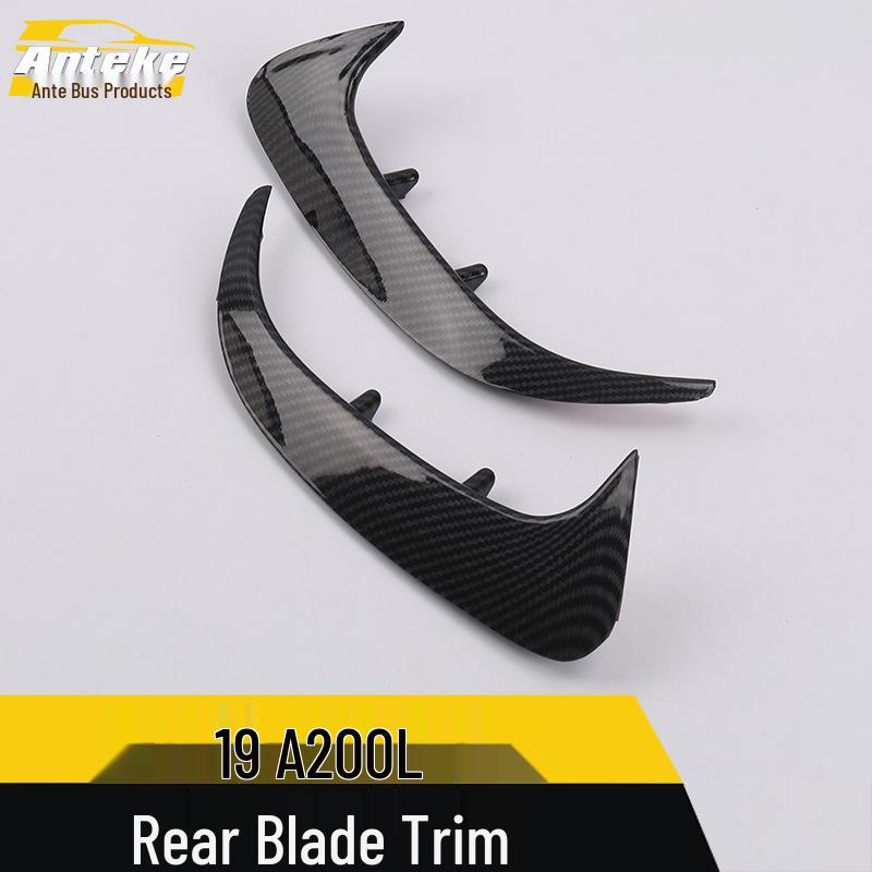 19 A200L Chrome Rear Blade & Bumper Wind Knife Decorative Sticker
