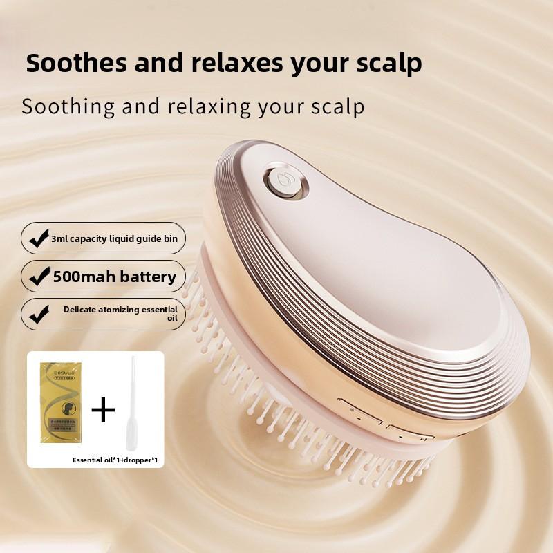 Elektrischer Sprüh-Haarpflegekamm, vibrierendes Kopfhaut-Meridian-Reinigungsgerät, ätherischer Ölnebel nährt die Kopfhaut, multifunktionaler Haar-Massagegerät