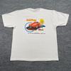 Vintage 90er Hooters Rockin-Run Willys Coupe Gasser Hot-Rod Shirt XL 24x28 Weiß
