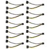 10pcs Sata Cable Dual 15pin To Graphics Card 6+2pin Graphics Card 8pin Power Extension Cable for Laptop Desktop