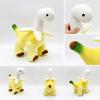 Soft Dinosaur Plush Toy with Peel Collar, Cute Yellow Dinosaur Stuffed Animal, Fun Gift for Kids